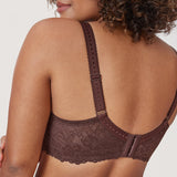 Women's Sheer Lace Unlined Bra Taupe