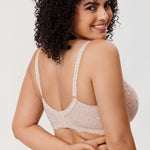 Women's Sheer Lace Unlined Bra Beige