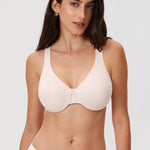 Women's Underwire Minimizer Bra Rose White