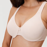 Women's Underwire Minimizer Bra Rose White