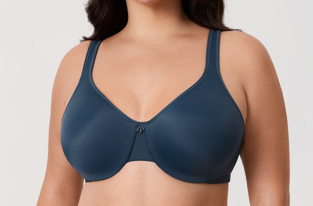 Women's Underwire Minimizer Bra Rose White