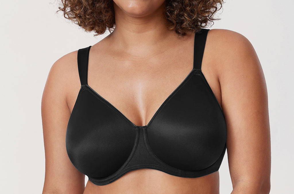 Women's Smooth Minimizer Underwire Bra Black