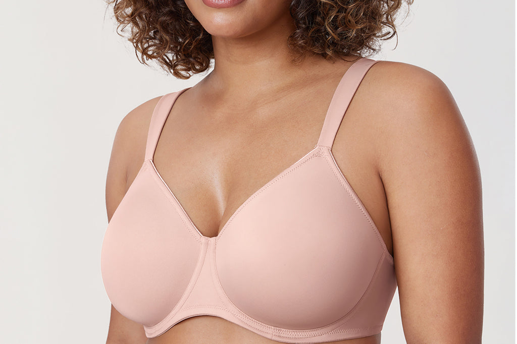 Women's Smooth Minimizer Underwire Bra Gentle Rose