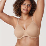 Women's Smooth Minimizer Underwire Bra Soft Tan