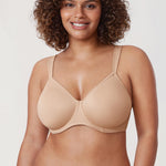 Women's Smooth Minimizer Underwire Bra Beige
