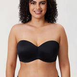 Women's Silicone-Free Strapless Bra Black