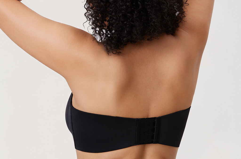 Women's Silicone-Free Strapless Bra Black