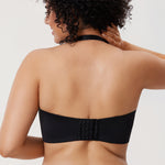 Women's Silicone-Free Strapless Bra Black