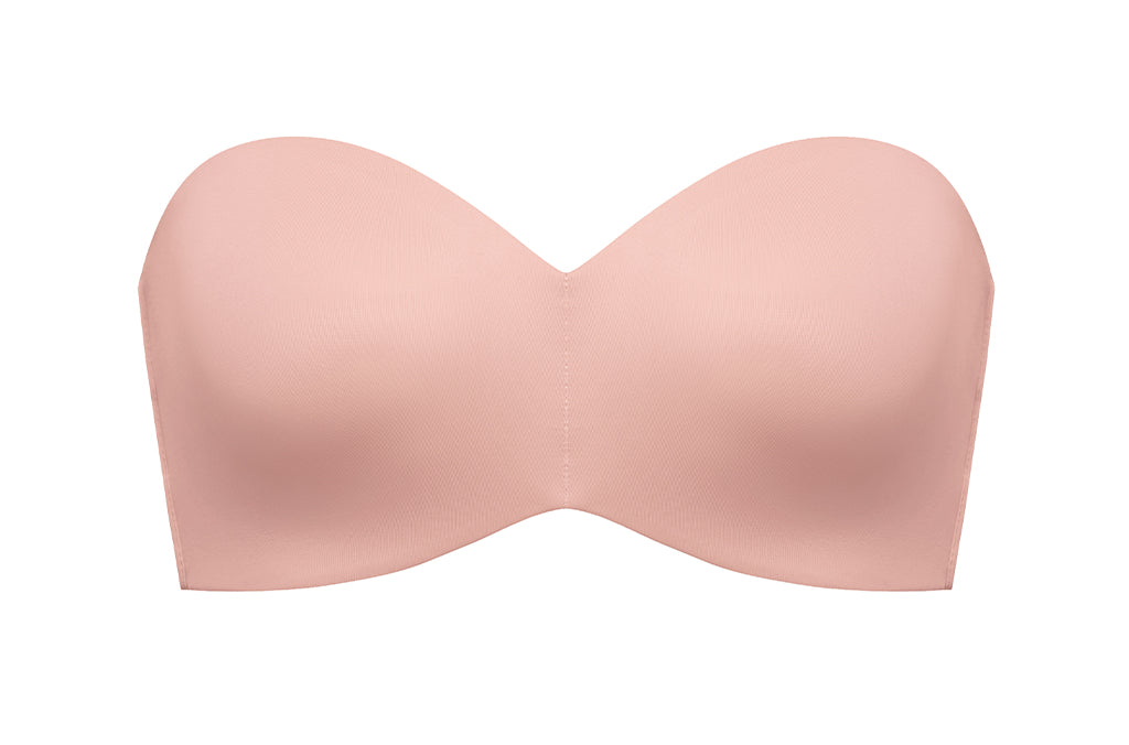 Women's Silicone-Free Strapless Bra Blush Beige