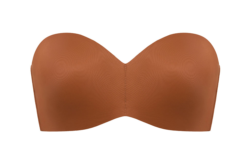 Women's Silicone-Free Strapless Bra Bronze Beige