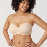 Women's Silicone-Free Strapless Bra Beige