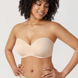 Women's Silicone-Free Strapless Bra Beige
