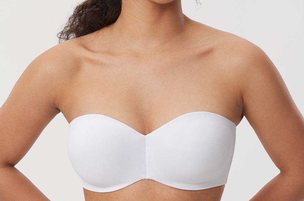 Women's Underwire Strapless Bra White