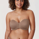 Women's Underwire Strapless Bra Apricot Pink