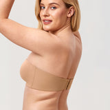 Women's Underwire Strapless Bra Warm Beige