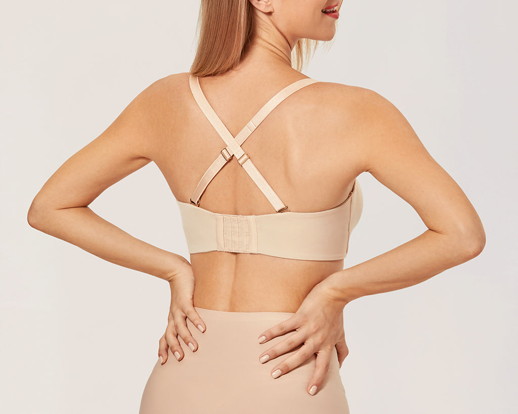 Women's Underwire Strapless Bra Warm Beige