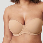 Women's Classic Strapless Bra Warm Beige