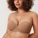 Women's Classic Strapless Bra Gravel Beige