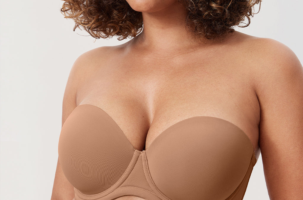 Women's Classic Strapless Bra Gravel Beige