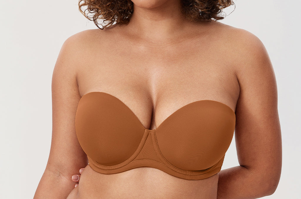 Women's Classic Strapless Bra Bronze Beige