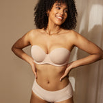 Women's Classic Strapless Bra Beige