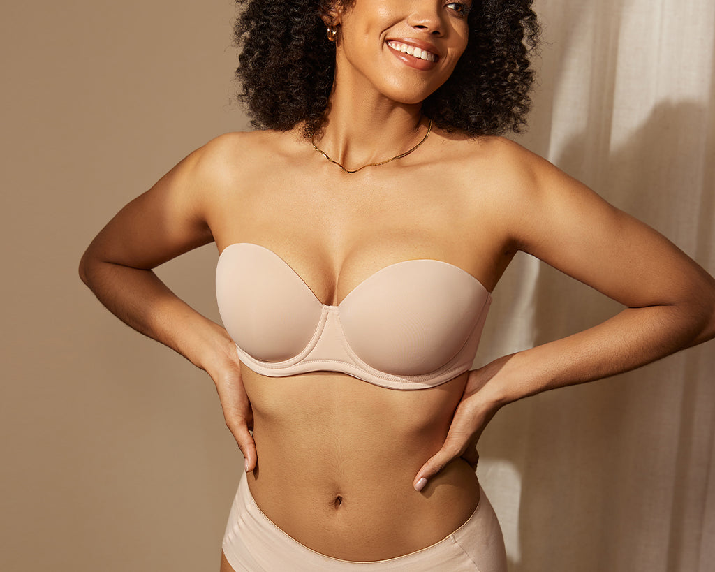 Women's Classic Strapless Bra Beige