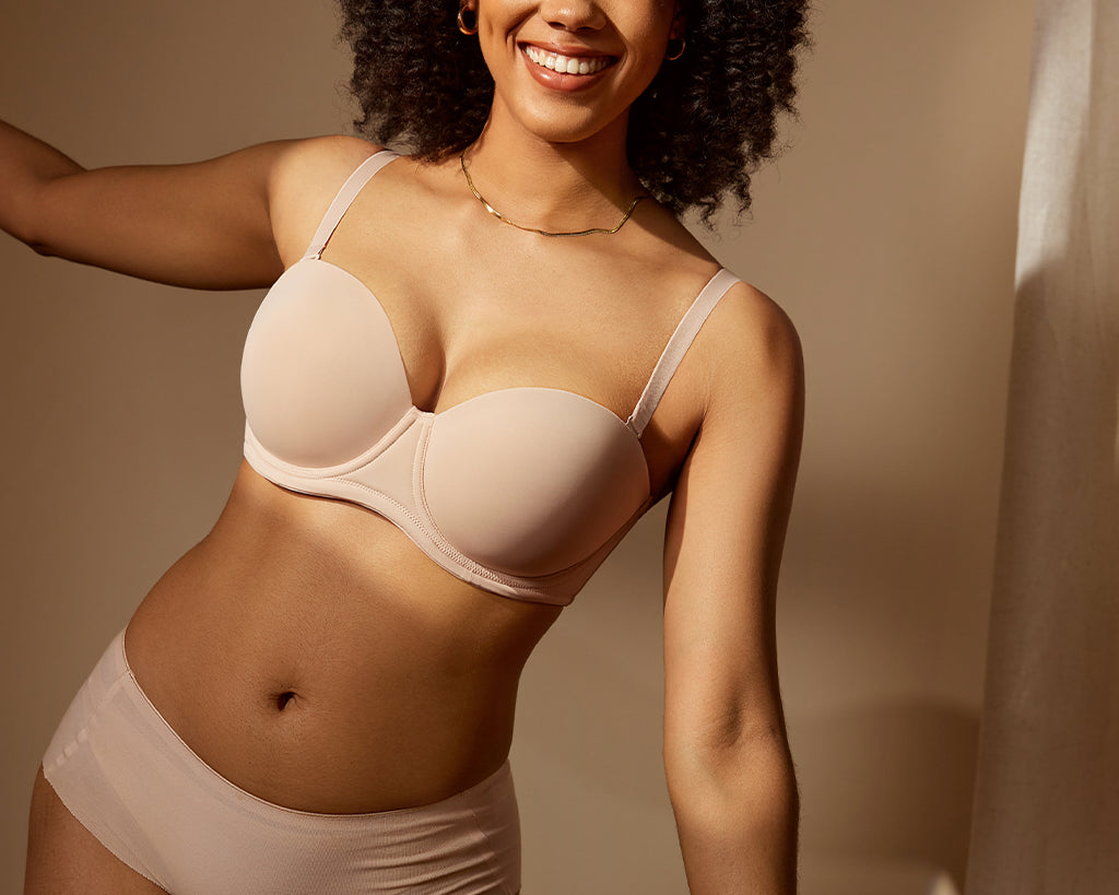 Women's Classic Strapless Bra Beige