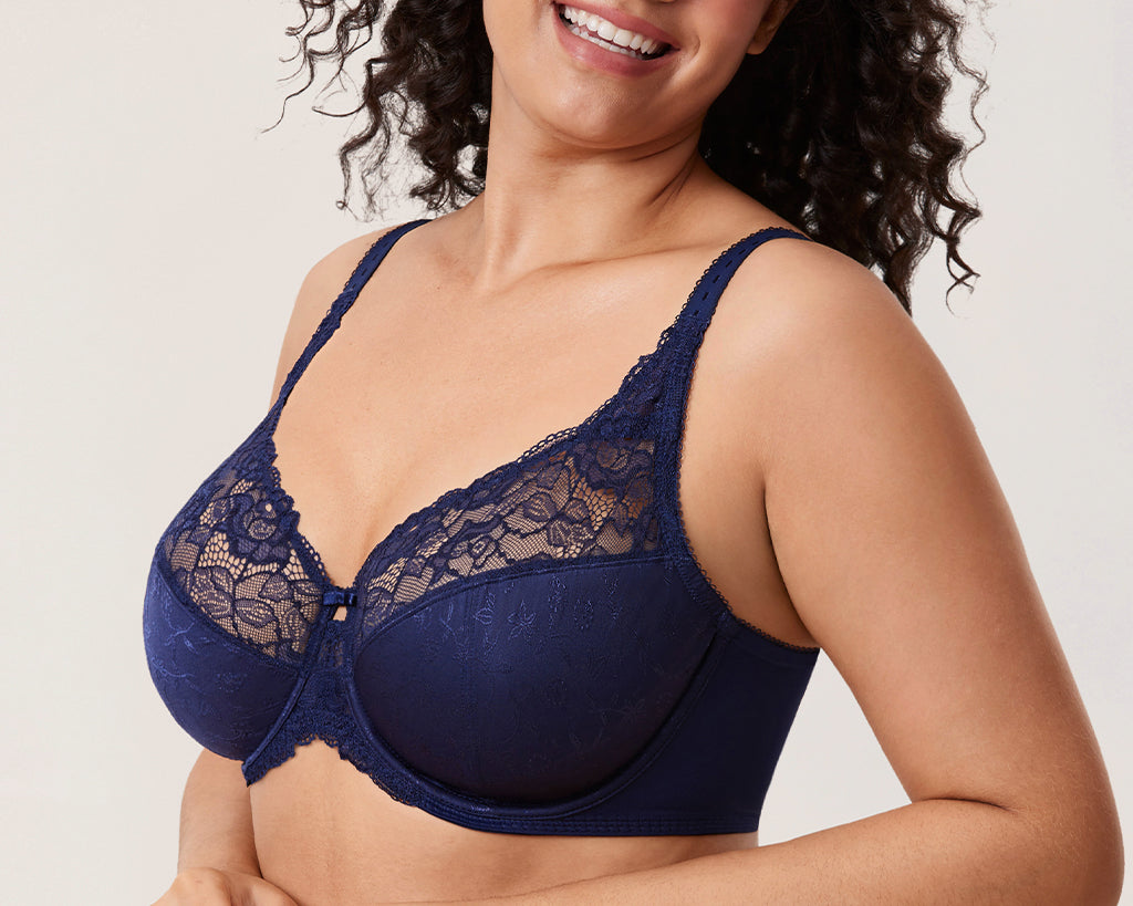 Women's Beauty Lace Bra Blueberry