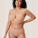 Women's Classic Strapless Bra Blush Beige
