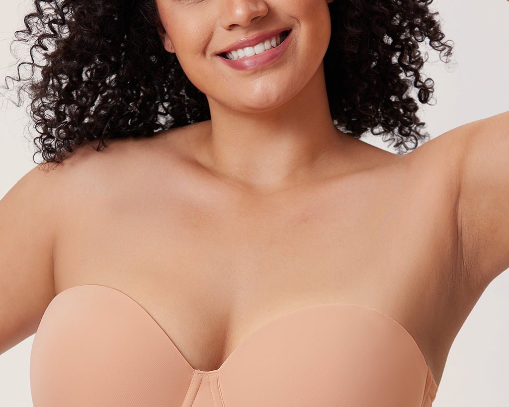 Women's Classic Strapless Bra Blush Beige