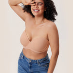 Women's Classic Strapless Bra Blush Beige