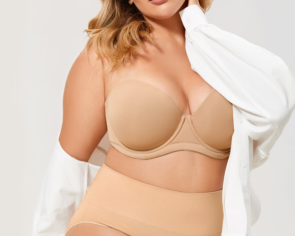 Women's Classic Strapless Bra Soft Tan