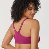 DELIMIRA Women's Front Closure Unlined Bra Magenta Purple