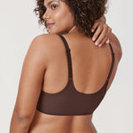 Women's Seamless U-back Front Closure Bra Hazelnut