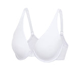 Women's Seamless U-back Front Closure Bra White