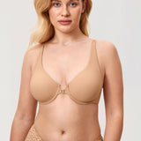 Women's Seamless U-back Front Closure Bra Barely Buff