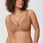 Women's Unlined Minimizer Bra Gravel Beige