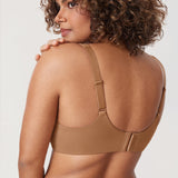 Women's Unlined Minimizer Bra Gravel Beige