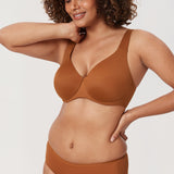 Women's Unlined Minimizer Bra Bronze Beige