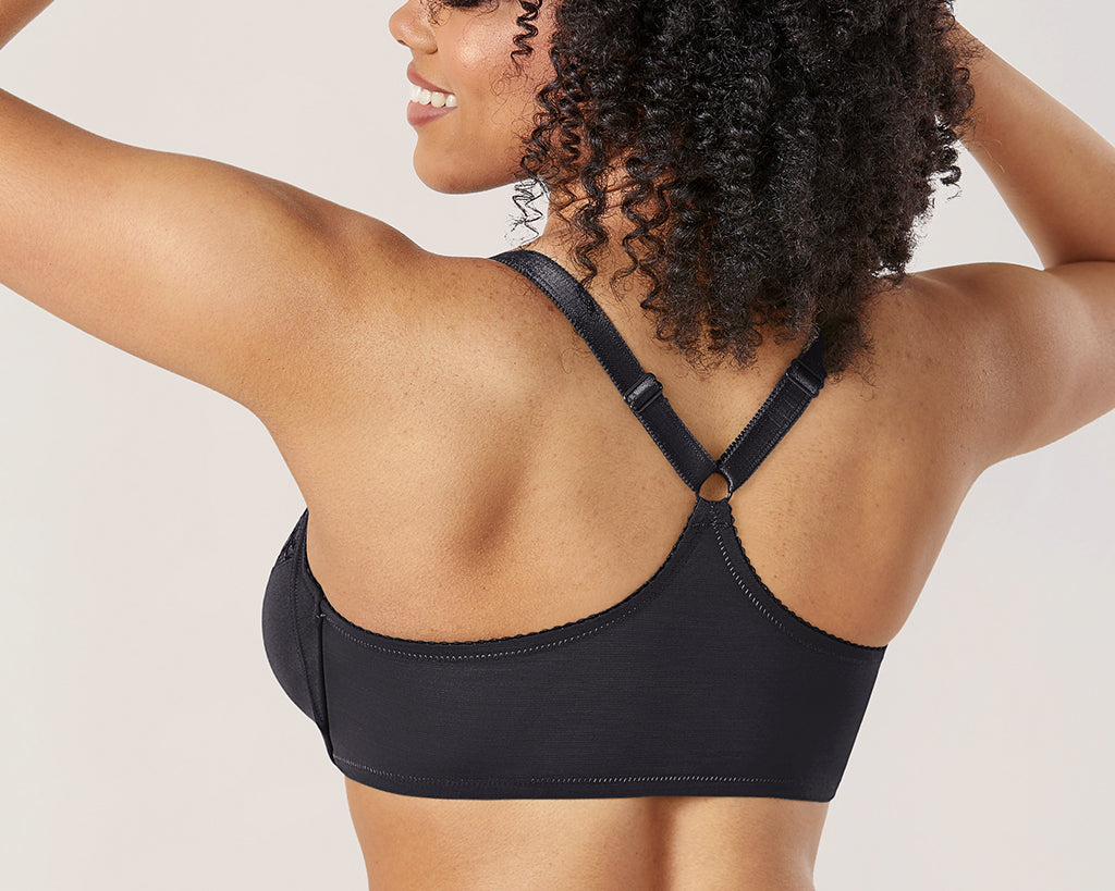 Women's Lace Front Closure Bra Black