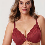 Women's Lace Front Closure Bra Red Revelry