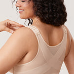 Women's Plunge Back Posture Bra Beige