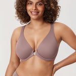 Women's Plunge Back Posture Bra Mochaccino