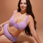 Women's Unlined Balconette Bra Glaze Purple