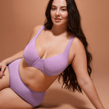 Women's Unlined Balconette Bra Glaze Purple