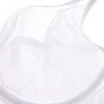 Women's Vintage Lace Sheer Mesh Bra White