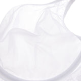 Women's Vintage Lace Sheer Mesh Bra White