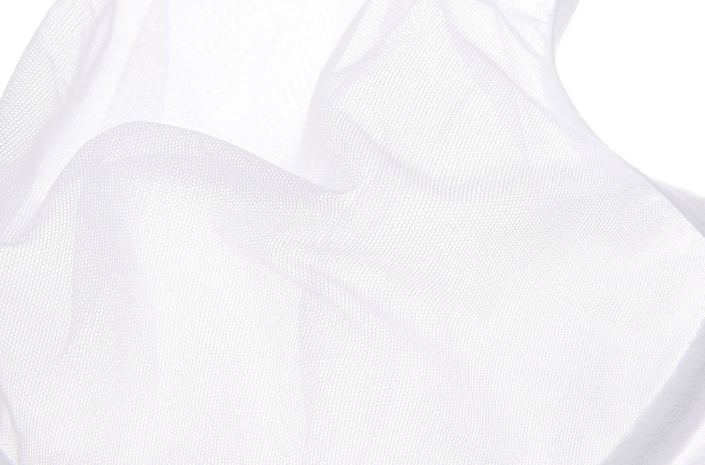 Women's Vintage Lace Sheer Mesh Bra White