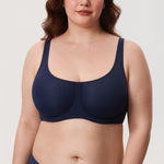 Women's Supportive Full Coverage Bra Deep Ocean Blue