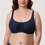 Women's Supportive Full Coverage Bra Deep Ocean Blue